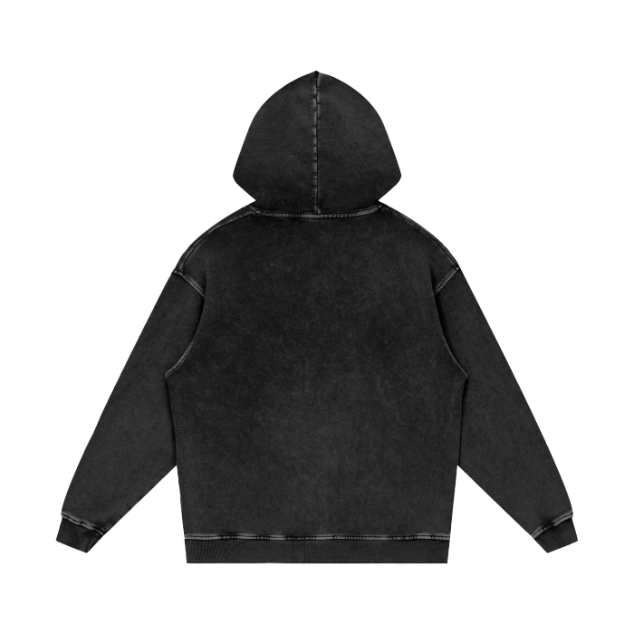 Puro Klan Made in Milwaukee Acid Wash Oversize Hoodie
