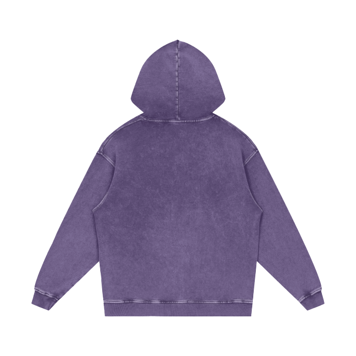 Puro Klan Made in Milwaukee Acid Wash Oversize Hoodie